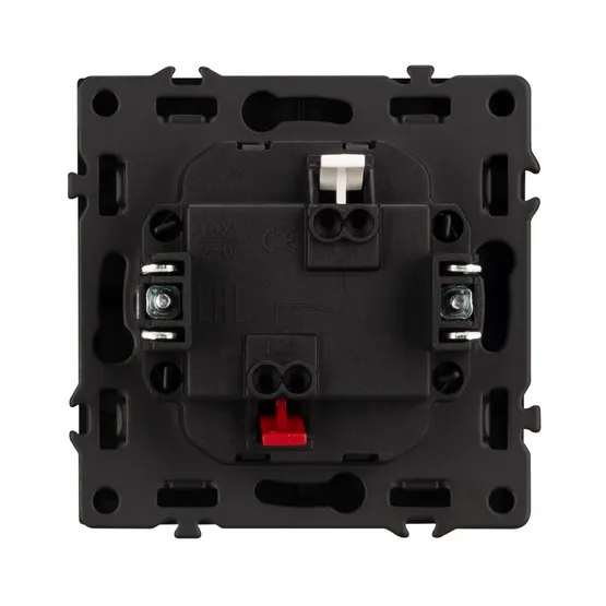 Фото #3 товара ARL NOBE Выключатель 1 кл софт-тач черный оникс SWT-MK01-SFPL-BK (250V, 10A) (Arlight, -)
