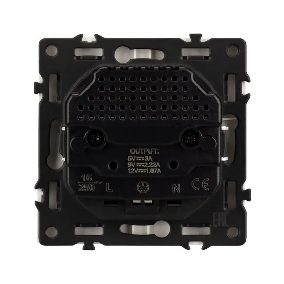 Фото #2 товара Механизм розетки с USB зарядкой SCT-NOBE-MUAC-SFPL-GD (230V, 16A) (Arlight, Золотой песок)