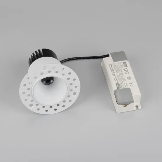 Фото #5 товара Светильник MS-INVISIO-TRIMLESS-R55-15W Warm3000 (WH-WH, 36 deg, 230V) (Arlight, IP54 Металл, 5 лет)