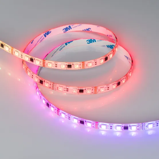Фото #2 товара Светодиодная лента герметичная DMX-SE-B60-10mm 12V RGB-PX3 (14 W/m, IP65, 5060, 5m) (Arlight, -)