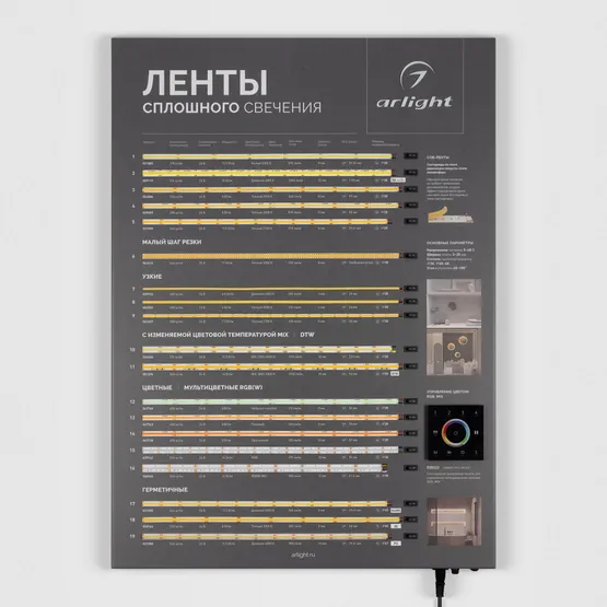 Фото #1 товара Стенд Ленты ARL-COB-01-830х600mm (230V) (Arlight, -)