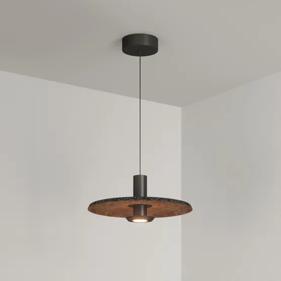 Фото #7 товара Светильник SP-KOTARO-R350-12W Warm3000 (BK-CF, 36 deg, 230V, TRIAC) (Arlight, IP20 Фетр, 3 года)
