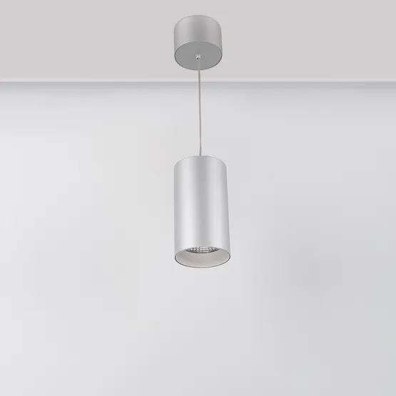 Фото #2 товара Светильник подвесной SP-POLO-R85-2-15W Day White 40deg (Silver, White Ring) (Arlight, IP20 Металл, 3 года)