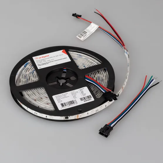 Фото #4 товара Светодиодная лента герметичная DMX-SE-B60-10mm 24V RGB-PX6 (14 W/m, IP65, 5060, 5m) (Arlight, -)