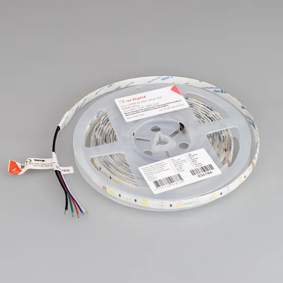 Фото #5 товара Светодиодная лента RTW-SE-B60-10mm 24V RGBW-White (14.4 W/m, IP65, 5060, 5m) (Arlight, Открытый)