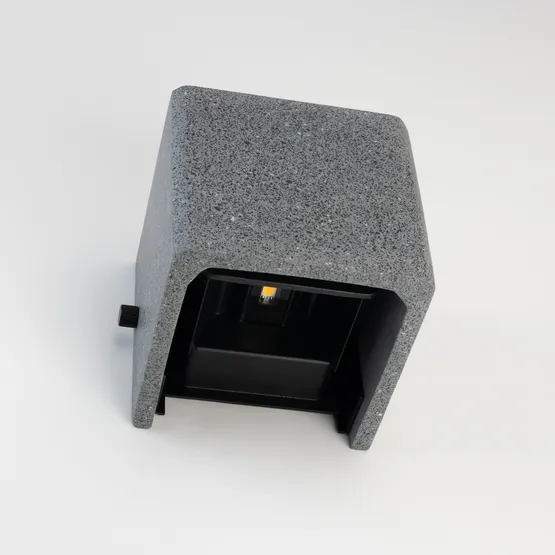 Фото #4 товара Светильник LGD-PERAN-WALL-S120x120-6W Warm3000 (BK, 0-80 deg, 230V) (Arlight, IP65 Бетон, 3 года)