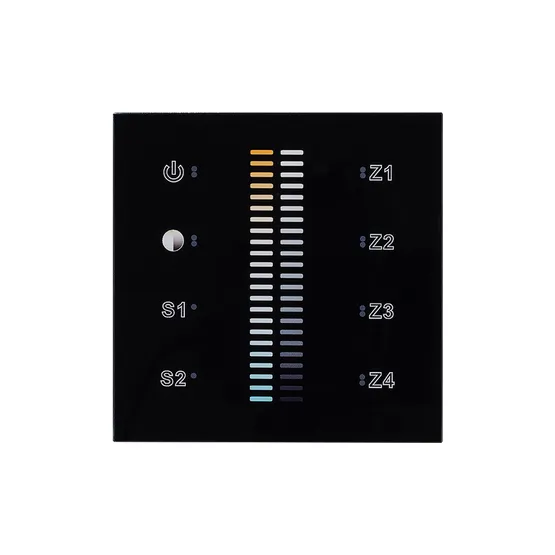 Фото #2 товара Панель Sens SR-2830B-AC-RF-IN Black (220V,MIX+DIM,4зоны) (Arlight, IP20 Пластик, 3 года)
