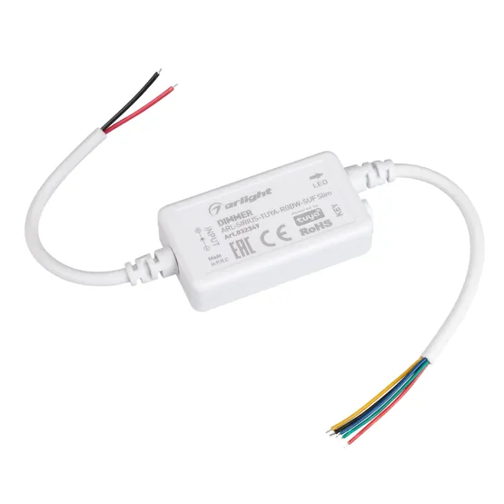 Фото #1 товара Диммер ARL-SIRIUS-TUYA-RGBW-SUF Slim (12-24V, 4x1.5A, 2.4G) (Arlight, Контроллер)