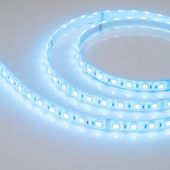 Фото #6 товара Светодиодная лента герметичная RTW-PU-B60-12.5mm 24V RGB (14.4 W/m, IP68, Wire 2m, 5m) (Arlight, -)