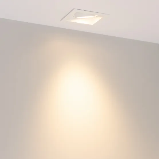 Фото #3 товара Светильник MS-VORTEX-BUILT-S90x90-12W Warm3000 (WH-WH, 40 deg, 230V) (Arlight, IP20 Металл, 5 лет)