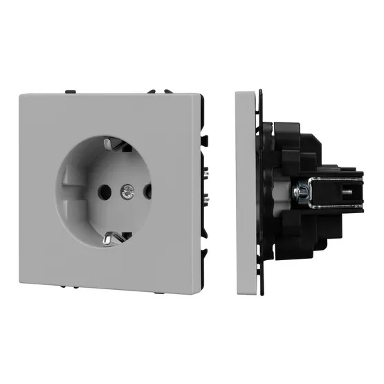 Фото #1 товара Механизм электрической розетки SCT-NOBE-MEU1-SFPL-IS (230V, 16A) (Arlight, Никель)