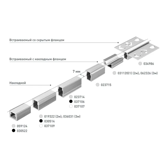 Фото #5 товара Профиль SL-MINI-8-H6-2000 ANOD (Arlight, Алюминий)