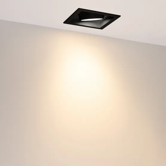 Фото #3 товара Светильник MS-VORTEX-BUILT-S140x140-30W Warm3000 (BK-BK, 50 deg, 230V) (Arlight, IP20 Металл, 5 лет)