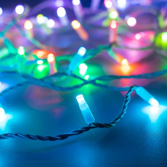 Фото #1 товара Светодиодная гирлянда ARD-STRING-CLASSIC-10000-WHITE-100LED-LIVE RGB-DMX (24V, 10W) (Ardecoled, IP65, 1 год)