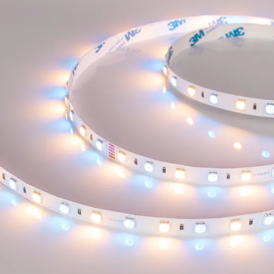 Фото #5 товара Светодиодная лента RT-B60-10mm 24V RGBW-Warm (14.4 W/m, IP20, 5060, 5m) (Arlight, Открытый)