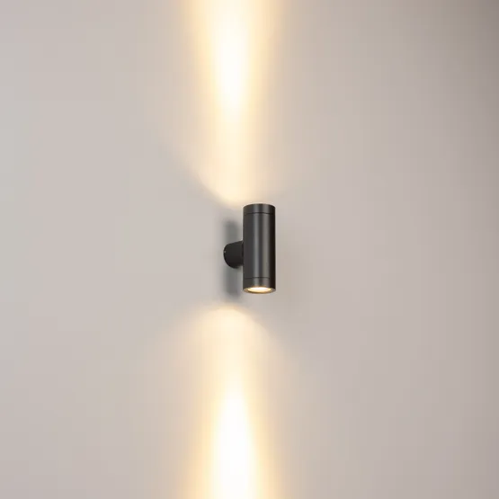 Фото #2 товара Светильник LGD-RAY-WALL-TWIN-R46-2x3W Warm3000 (GR, 24 deg, 230V) (Arlight, IP65 Металл, 3 года)