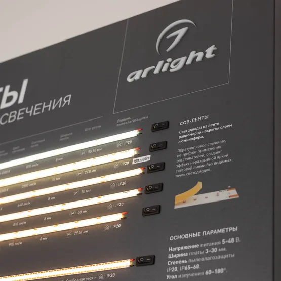 Фото #6 товара Стенд Ленты ARL-COB-01-830х600mm (230V) (Arlight, -)
