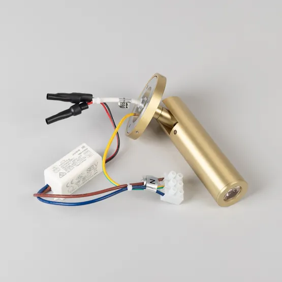 Фото #2 товара Светильник SP-READER-NB-R60-3W Warm3000 (GD, 20 deg, 230V) (Arlight, IP20 Металл, 3 года)