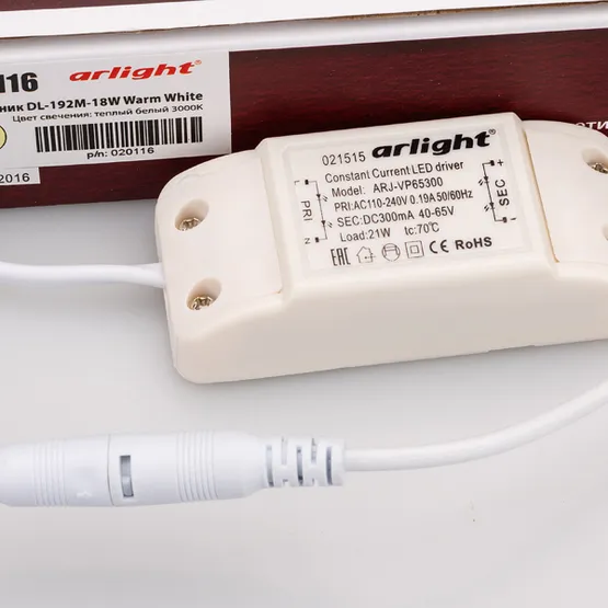 Фото #7 товара Светильник DL-192M-18W Warm White (Arlight, IP40 Металл, 3 года)