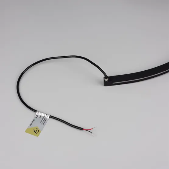 Фото #2 товара Светодиодная лента герметичная NOVA-TOP-BLACK-A120-16x15mm 24V Warm3500 (10 W/m, IP67, 2835, 5m, wire x2) (Arlight, Вывод боковой, 5 лет)