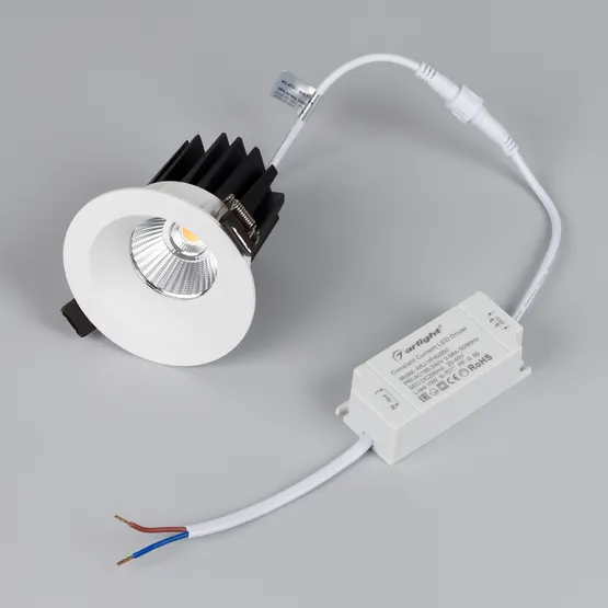 Фото #4 товара Светильник MS-ATOLL-BUILT-R86-10W Warm3000 (WH, 36 deg, 230V) (Arlight, IP54 Металл, 5 лет)