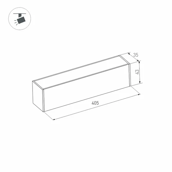 Фото #6 товара Светильник MAG-FLAT-45-L405-12W Warm3000 (BK, 100 deg, 24V, DALI) (Arlight, IP20 Металл, 5 лет)