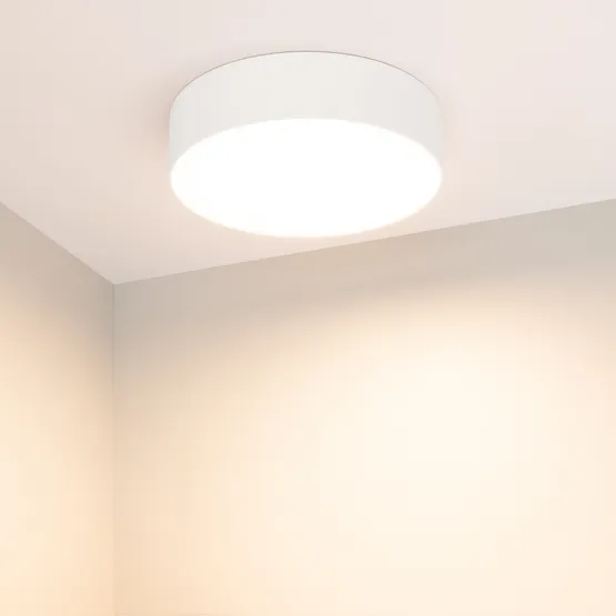 Фото #3 товара Светильник SP-RONDO-R210-20W Warm3000 (WH, 120 deg, 230V) (Arlight, IP40 Металл, 3 года)