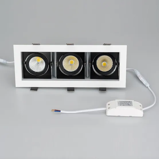 Фото #5 товара Светильник CL-KARDAN-S260x102-3x9W Warm (WH-BK, 38 deg) (Arlight, IP20 Металл, 3 года)