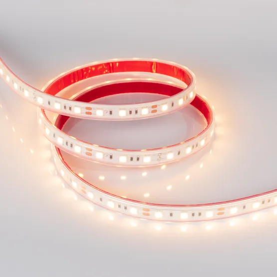 Фото #2 товара Светодиодная лента RTW 2-5000P 12V Warm2700 2x (5060, 300 LED, LUX) (Arlight, 14.4 Вт/м, IP66)