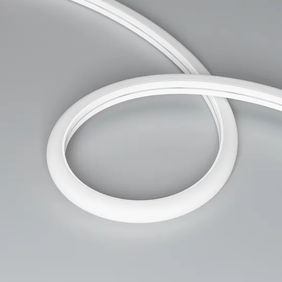 Фото #2 товара Светодиодная лента герметичная MOONLIGHT-TOP-A140-16x15mm 24V Warm3500 (9.6 W/m, IP65, 2835, 5m, wire x1) (Arlight, Вывод вниз, 3 года)