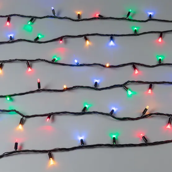 Фото #3 товара Светодиодная гирлянда ARD-STRING-CLASSIC-10000-BLACK-100LED-LIVE RGB (230V, 7W) (Ardecoled, IP65, 1 год)