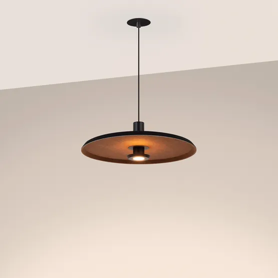 Фото #2 товара Светильник SP-KOTARO-R450-12W Warm3000 (BK-CF, 36 deg, 230V, TRIAC) (Arlight, IP20 Фетр, 3 года)