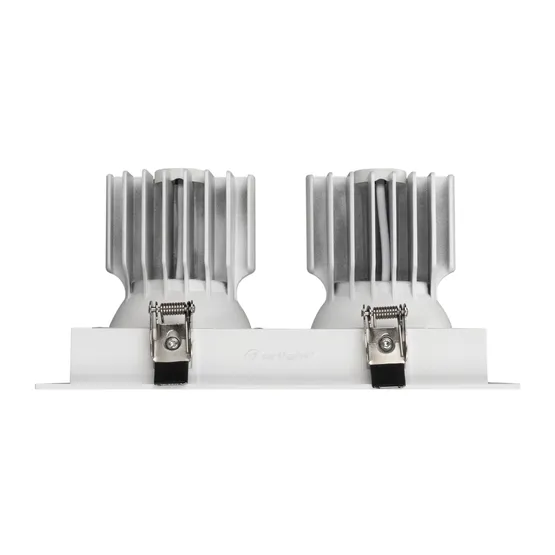 Фото #4 товара Светильник MS-VORTEX-BUILT-S210x117-2x20W Warm3000 (WH-WH, 20 deg, 230V) (Arlight, IP20 Металл, 5 лет)