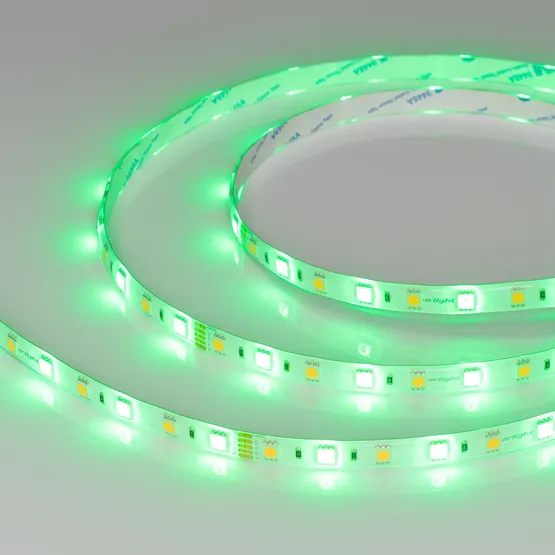 Фото #4 товара Светодиодная лента RTW-SE-B60-10mm 24V RGBW-Day (14.4 W/m, IP65, 5060, 5m) (Arlight, Открытый)