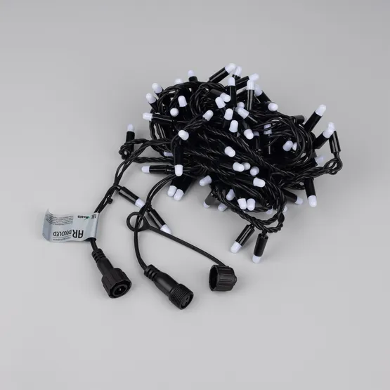 Фото #4 товара Светодиодная гирлянда ARD-STRING-CLASSIC-10000-BLACK-100LED-MILK-STD Warm (230V, 7W) (Ardecoled, IP65, 1 год)