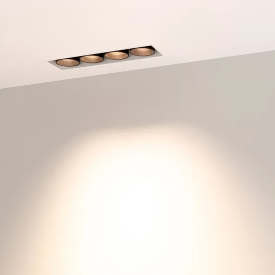 Фото #2 товара Светильник MS-ORIENT-BUILT-TRIMLESS-TC-S38x127-10W Warm3000 (WH-BK, 30 deg, 230V) (Arlight, IP20 Металл, 5 лет)