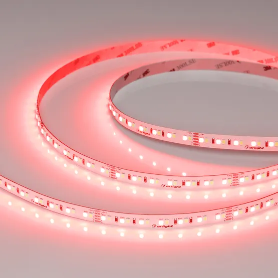 Фото #6 товара Светодиодная лента RT-A168-10mm 24V RGBW-Warm (20 W/m, IP20, 5m) (Arlight, высок.эфф.150 лм/Вт)