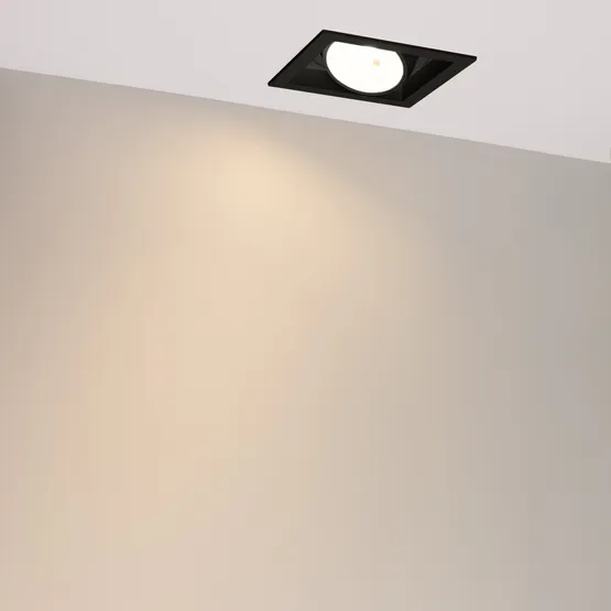 Фото #2 товара Светильник MS-VORTEX-BUILT-S140x140-30W Warm3000 (BK-BK, 50 deg, 230V) (Arlight, IP20 Металл, 5 лет)