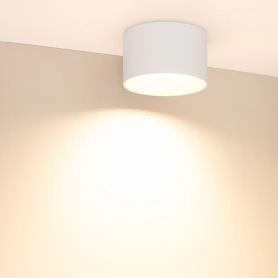 Фото #4 товара Светильник SP-BISCOTTO-R140-15W Warm3300-MIX (WH, 80 deg, 230V) (Arlight, IP54 Металл, 5 лет)