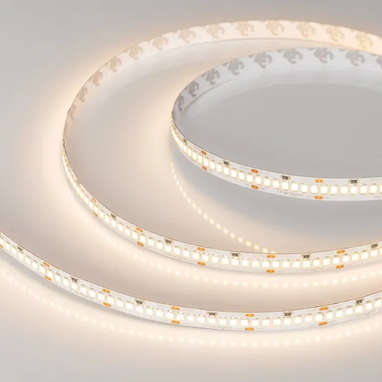 Фото #4 товара Светодиодная лента RT-A252-10mm 24V Warm2700 (11 W/m, IP20, 2835, 5m) (Arlight, Открытый)
