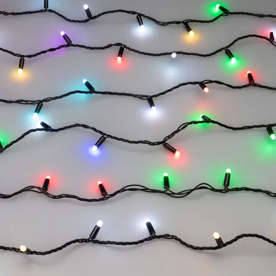 Фото #7 товара Светодиодная гирлянда ARD-STRING-CLASSIC-20000-BLACK-200LED-MILK-SYNC RGB (230V, 13W) (Ardecoled, IP65, 1 год)