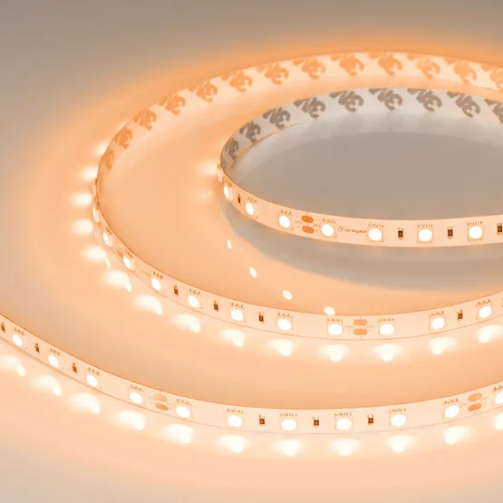 Фото #3 товара Светодиодная лента RT-B60-10mm 24V Orange (14.4 W/m, IP20, 5060, 5m) (Arlight, 14.4 Вт/м, IP20)