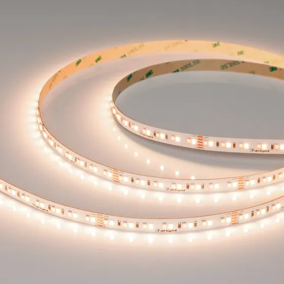 Фото #1 товара Светодиодная лента RT-A168-10mm 24V RGBW-Day (20 W/m, IP20, 5m) (Arlight, высок.эфф.150 лм/Вт)