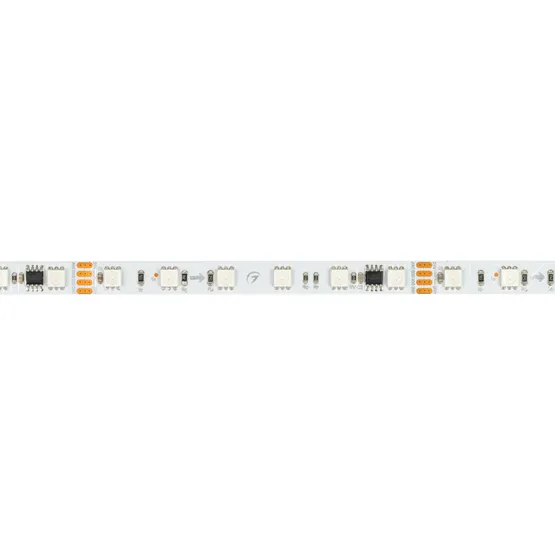 Фото #3 товара Светодиодная лента SPI-B60-10mm 24V RGB-PX6-RAM (15 W/m, IP20, 5060, 5m) (Arlight, бегущий огонь)