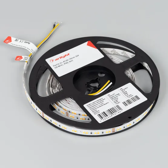 Фото #3 товара Светодиодная лента UL-A140-10mm 24V Day-MIX (20 W/m, IP20, 5m) (Arlight, Изменяемая ЦТ)