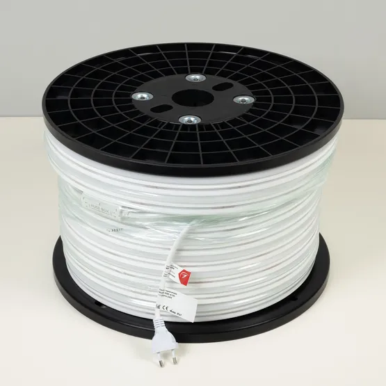 Фото #2 товара Светодиодная лента герметичная WAVE-SIDE-A120-12x25mm 230V Warm3000 (12 W/m, IP67, 50m, wire x2) (Arlight, Грибовидная форма)