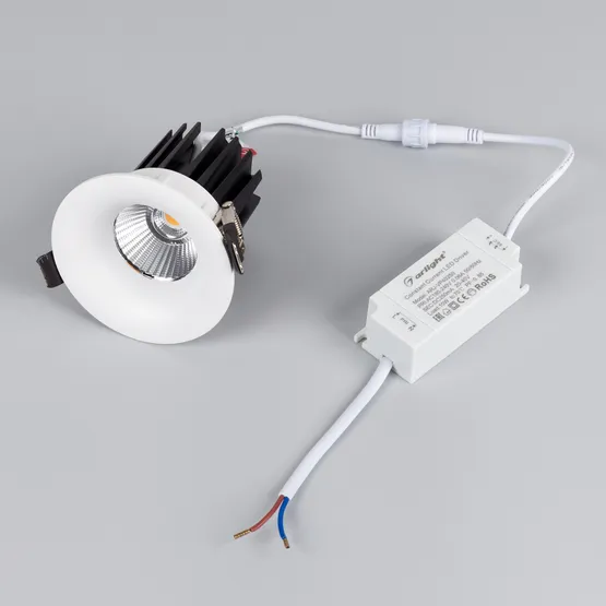 Фото #5 товара Светильник MS-FOGGY-BUILT-R86-10W Warm3000 (WH, 36 deg, 230V) (Arlight, IP54 Металл, 5 лет)