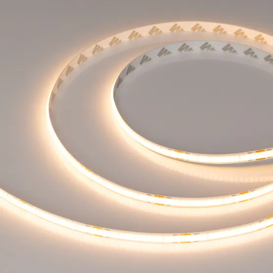 Фото #3 товара Светодиодная лента COB-X320-8mm 24V Warm2700 (8 W/m, IP20, 5m) (Arlight, -)