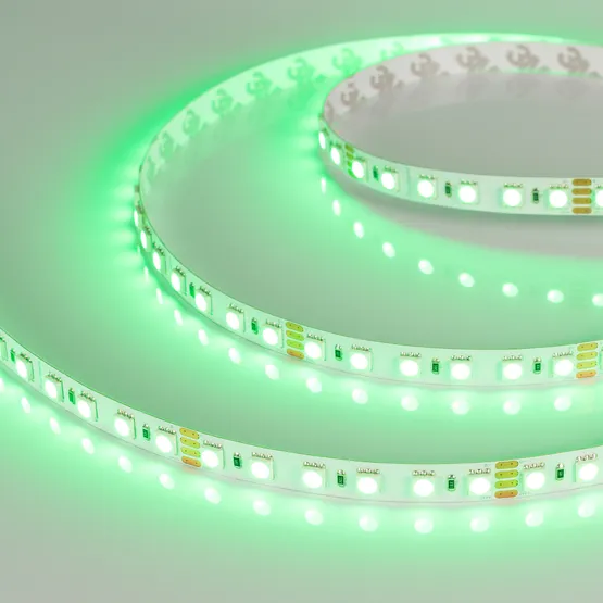 Фото #5 товара Светодиодная лента RT-B84-10mm 24V RGB (21 W/m, IP20, 5060, 5m) (Arlight, Открытый)