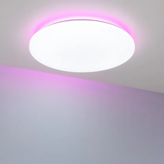Фото #10 товара Светильник SP-FAVOR-R600-50W Day4000-MIX-RGB (WH, 100 deg, 230V, Tuya Zigbee) (Arlight, IP54 Пластик, 3 года)
